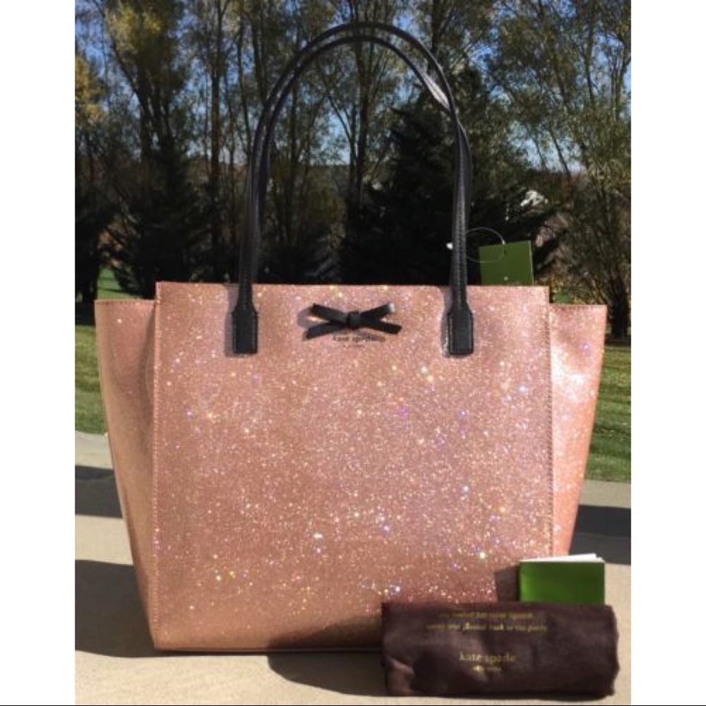 ❗️SOLD❗️Kate Spade Mavis Street Rose Gold Glitter - Picture 4 of 8